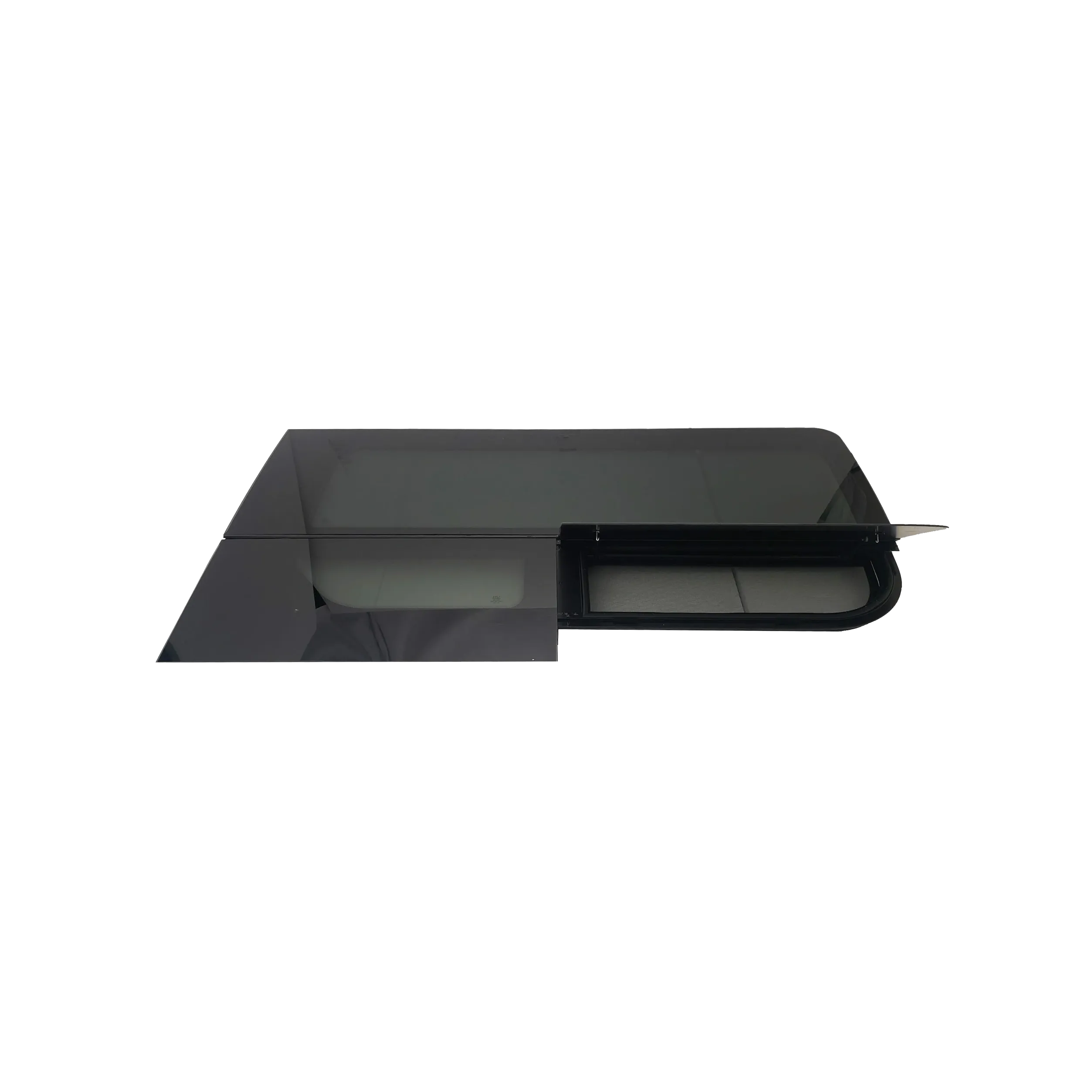 T-Vent Sliding Door Window Passenger Side angle 2