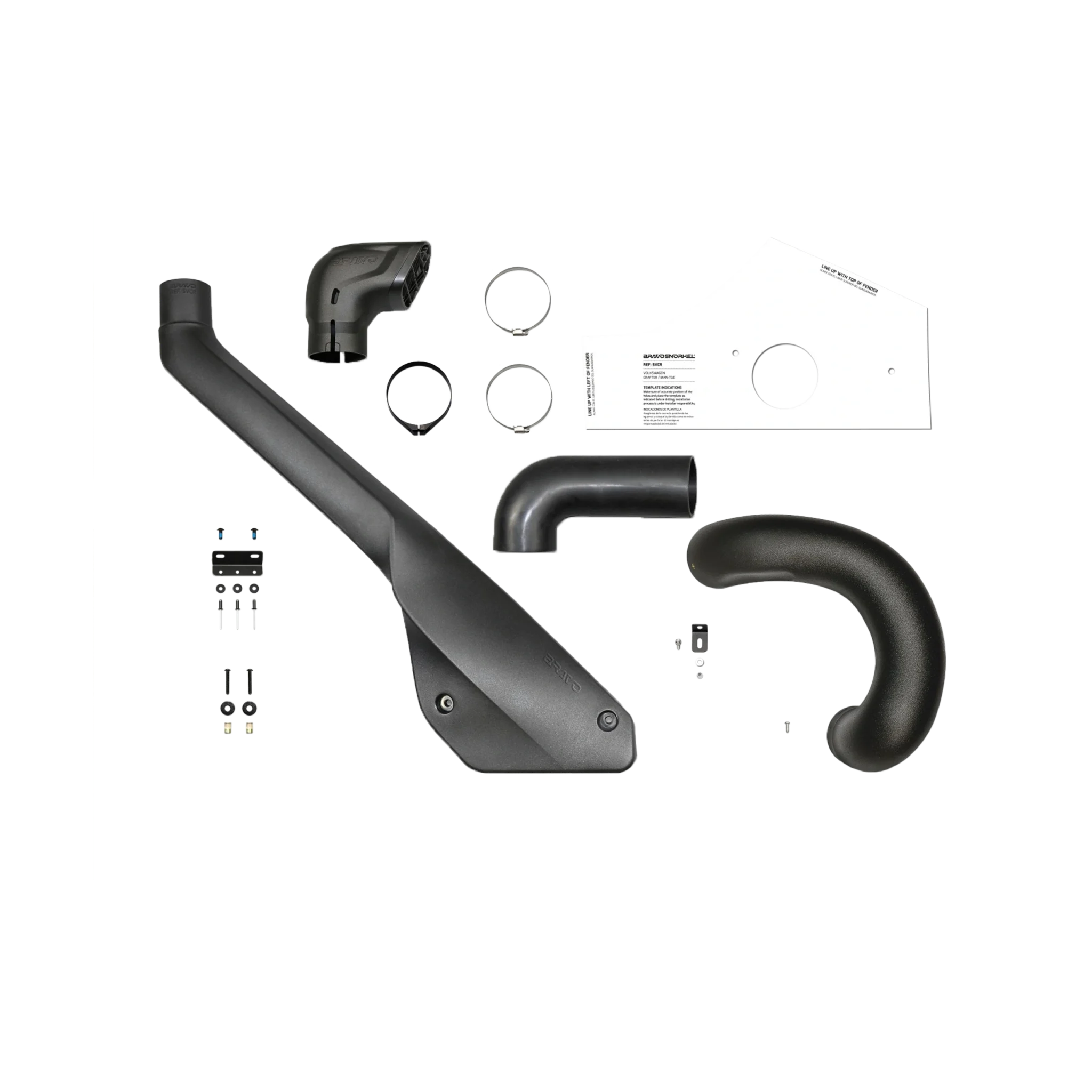 Bravo snorkel fitted to Volkswagen Crafter