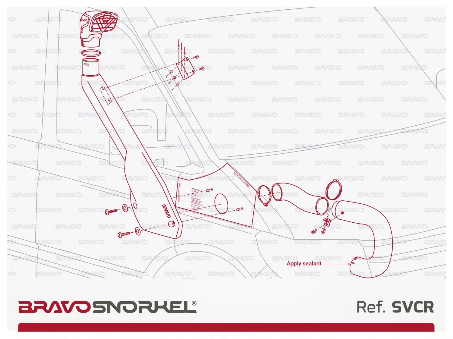Bravo snorkel installation for Crafter and TGE