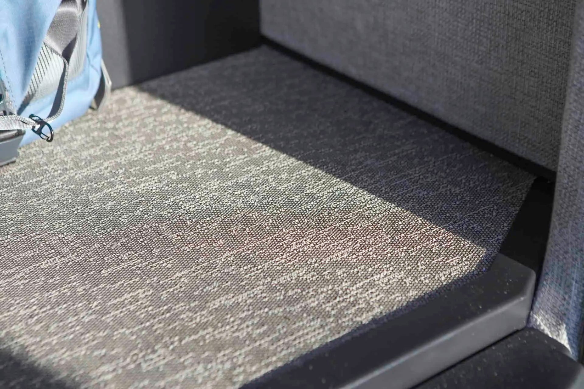 Aluminium insulated campervan floor panel detail