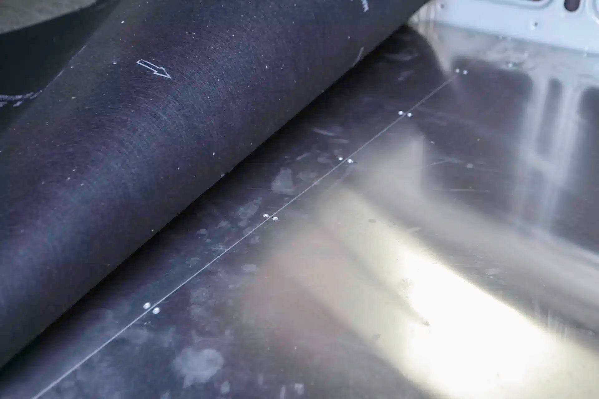 Dutchvanparts insulated floor installed in a Sprinter
