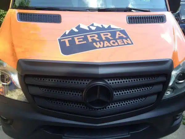 Terrawagen hood spoiler installation detail