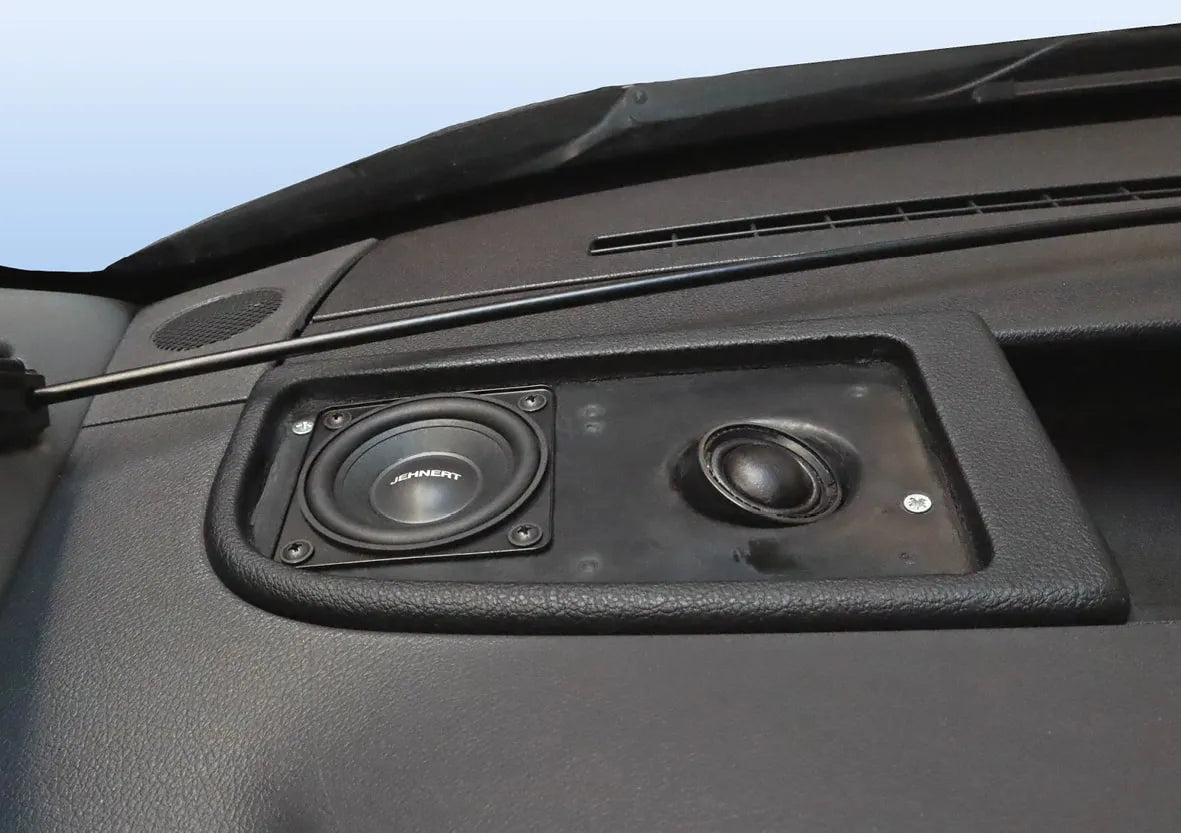 Sprinter dashboard speaker enclosure detail