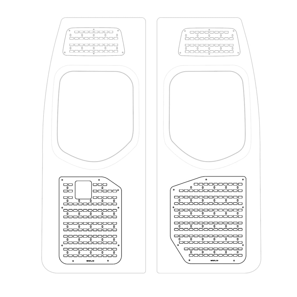 Solo Rear Door Molle Panel Set – view 3