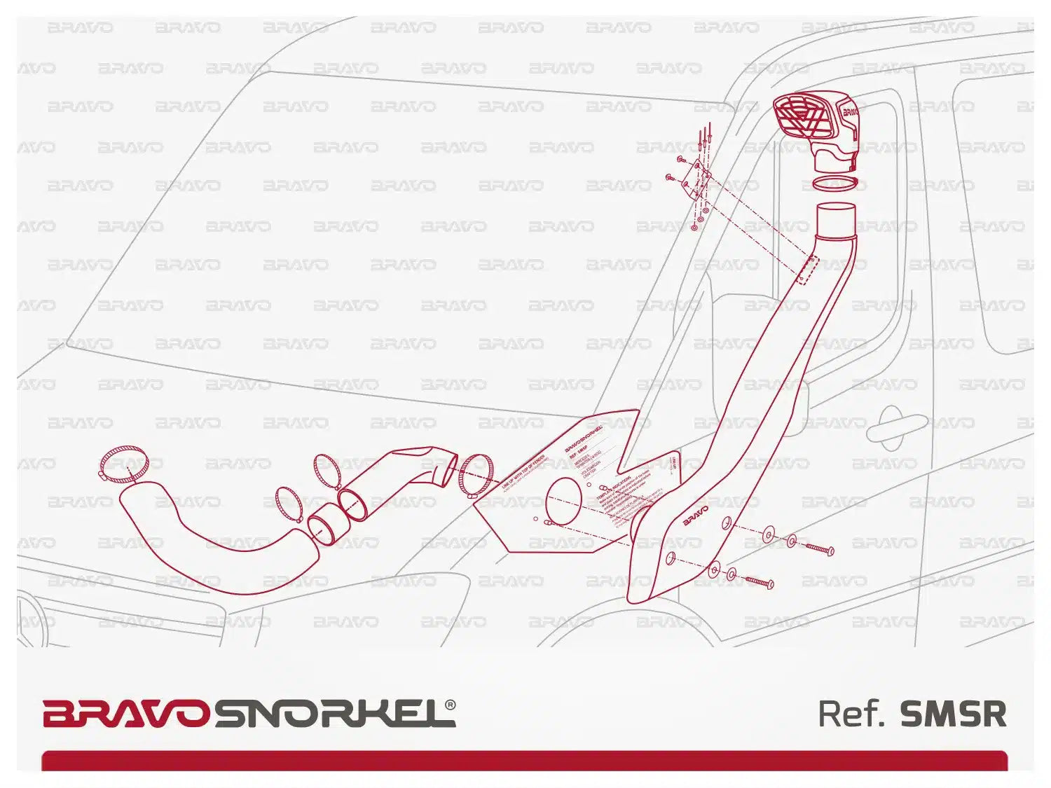 Bravo snorkel fitted to first-generation Sprinter and Crafter