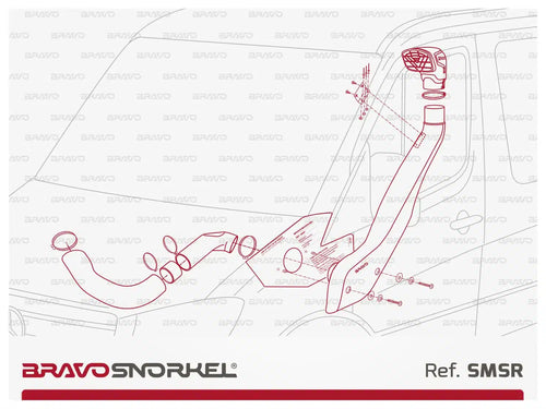 Bravo snorkel fitted to first-generation Sprinter and Crafter